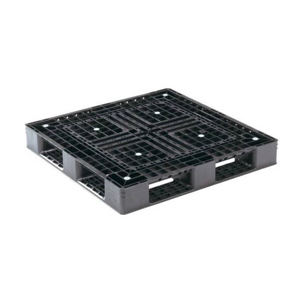 ※法人専用品※サンコー プラスチックパレット 812205 D4-1111-6N黒 SK-D4-1111-6N-BK 1点
