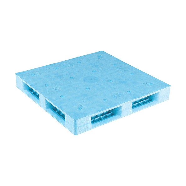 ※法人専用品※サンコー プラスチックパレット 812152 D4-1111F青 SK-D4-1111F-BL 1点