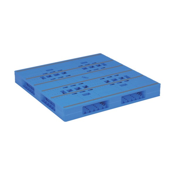 ※法人専用品※サンコー プラスチックパレット 840083 LX-1212R4青 SK-LX-1212R4-BL 1点｜DIY FACTORY ONLINE SHOP