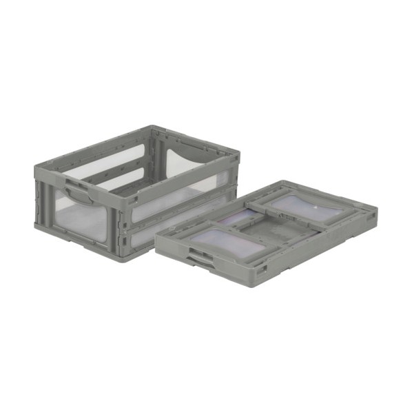 ※法人専用品※サンコー 折りたたみ入れもの 559090 マドコンOー55B薄墨色 SKO-O-55B-GLL 1点