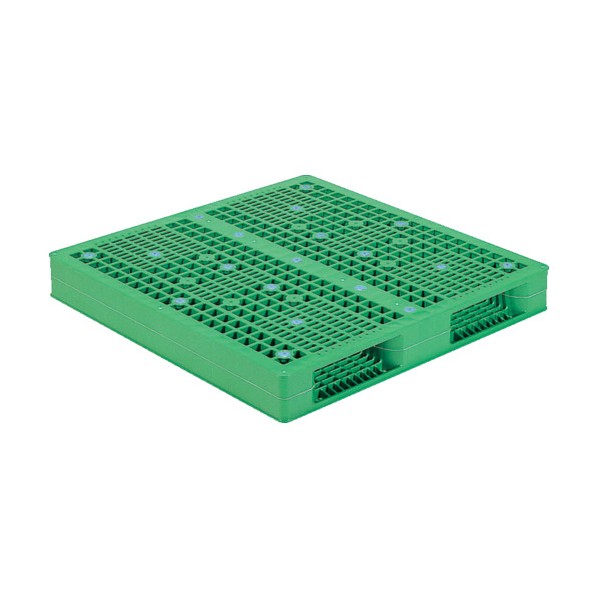 ※法人専用品※サンコー プラスチックパレット 812150 R2-1111 グリーン SK-R2-1111-GR 1点