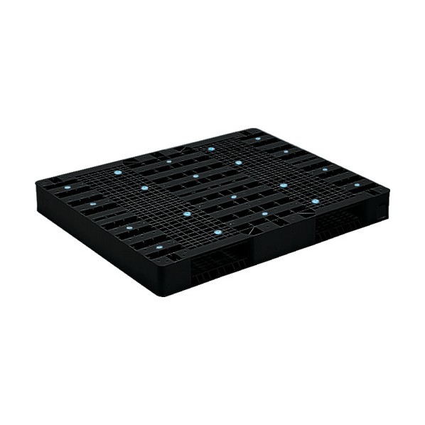※法人専用品※サンコー プラスチックパレット 815403 R2-1114-3黒 SK-R2-1114-3-BK 1点|DIY FACTORY ONLINE SHOP