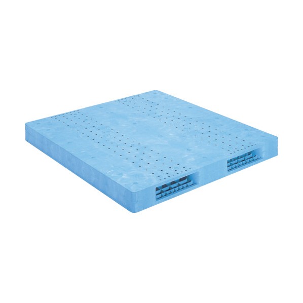 ※法人専用品※サンコー プラスチックパレット 825601 R2-1616F ライトブルー SK-R2-1616F-BL 1点