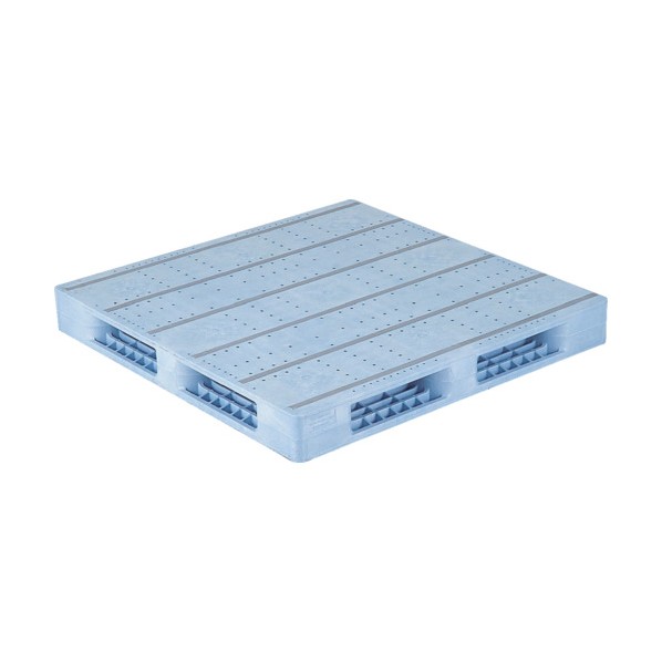※法人専用品※サンコー プラスチックパレット 814451 R4-1212F青 SK-R4-1212F-BL 1点