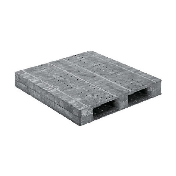 ※法人専用品※サンコー プラスチックパレット 812156 D2ー1111Fー2 グレー D2-1111F-2 1点