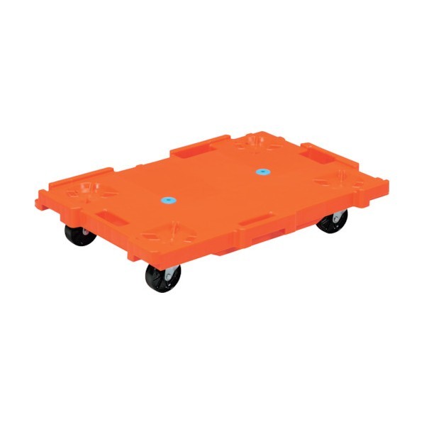 ※法人専用品※サンコー 脂製平台車 802477 サンキャリー6140 80247701OR308 1点 物流・運搬器具-台車-DIY・工具