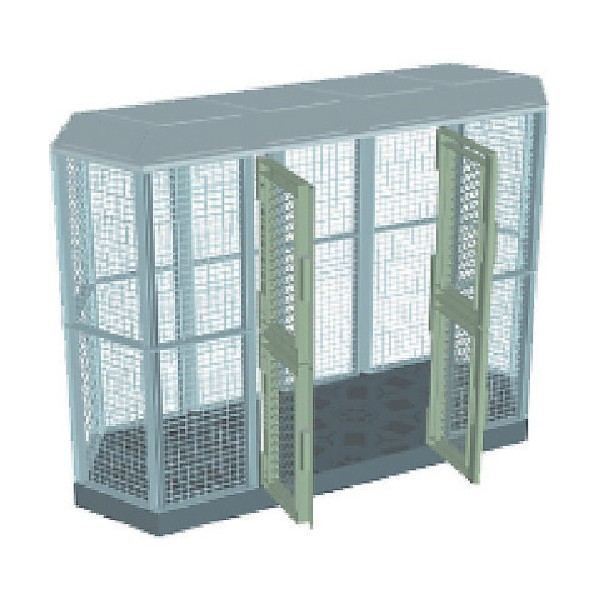 ※法人専用品※サンコー ゴミステイション(判定基準) 805652  薄墨色 805652GL00 1点