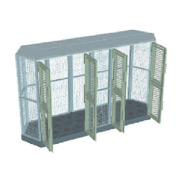 ※法人専用品※サンコー ゴミステイション(ロングー2) 805654  薄墨色 805654GL00 1点