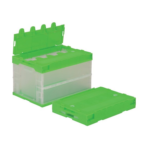 ※法人専用品※サンコー フタ一体型折りたたみ入れもの 551470 サンクレットオリコンL51B-D SKSO-L51B-D-TMGR 1点