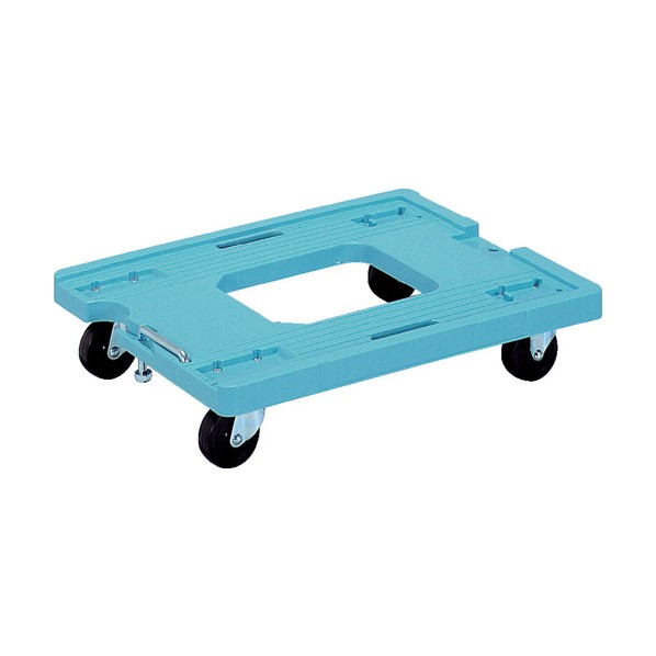 ※法人専用品※サンコー 折りたたみコンテナー用台車 802501 サンキャリーDFブルー SK802501-01 1点