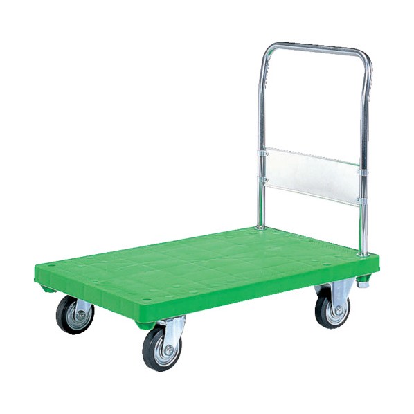 ※法人専用品※サンコー 樹脂製運搬車 805401 ハンドカー(固定ハンドルタイプ)グリーン SK-805401-GR 1点｜DIY FACTORY ONLINE SHOP