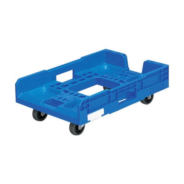 ※法人専用品※サンコー 折りたたみ入れもの用手押し車 802510 サンキャリーBL青色 青色 SK-802510-01-BL 1点 台車-物流・運搬器具