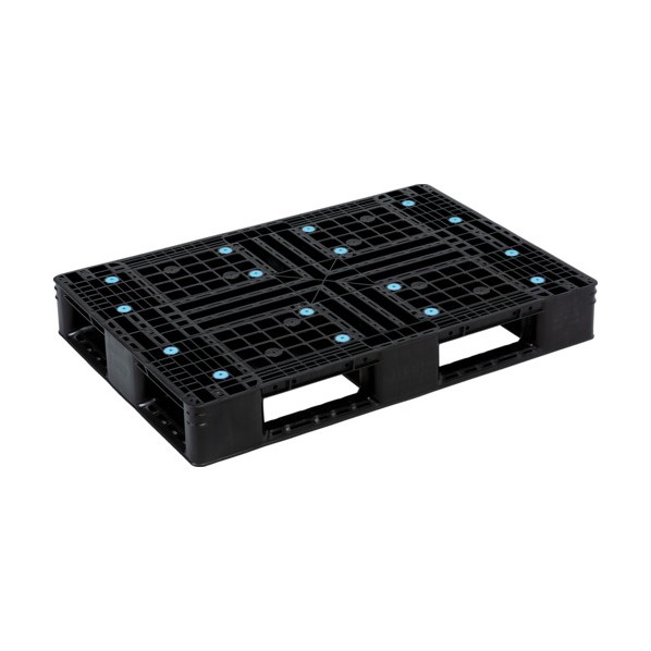 ※法人専用品※サンコー プラスチックパレット 808501 D4-075110黒 SK-D4-075110-BK 1点