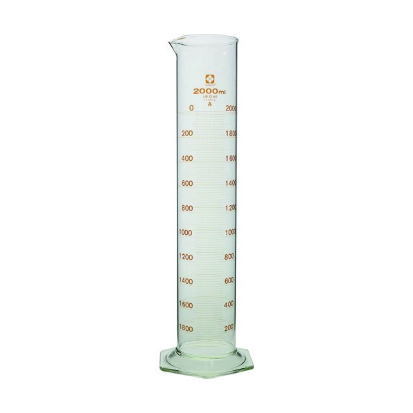 柴田科学 メスシリンダー スーパーグレード 2000mL 2000ml 023520-20001 1本