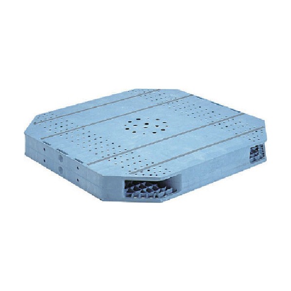 ※法人専用品※サンコー プラスチックパレット 820720 R2ー144144F 青 R2-144144F 1点|DIY FACTORY ONLINE SHOP