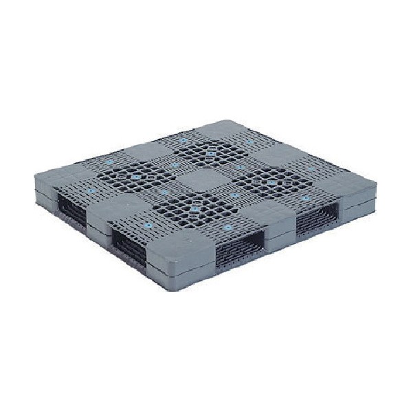 ※法人専用品※サンコー プラスチックパレット 813002 R4ー1112 グレー R4-1112 1点