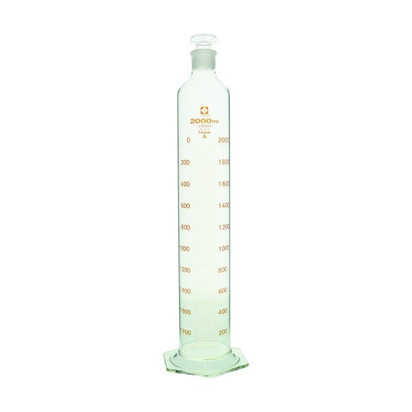 柴田科学の科目 有栓メスシリンダー カスタムA 2L 026580-20001 1個
