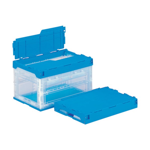 ※法人専用品※サンコー サンクレットオリコンラック50B-C（長短側扉あり）-B 552390 49.6L 澄み切った/青碧 55239000BLTM? 1点
