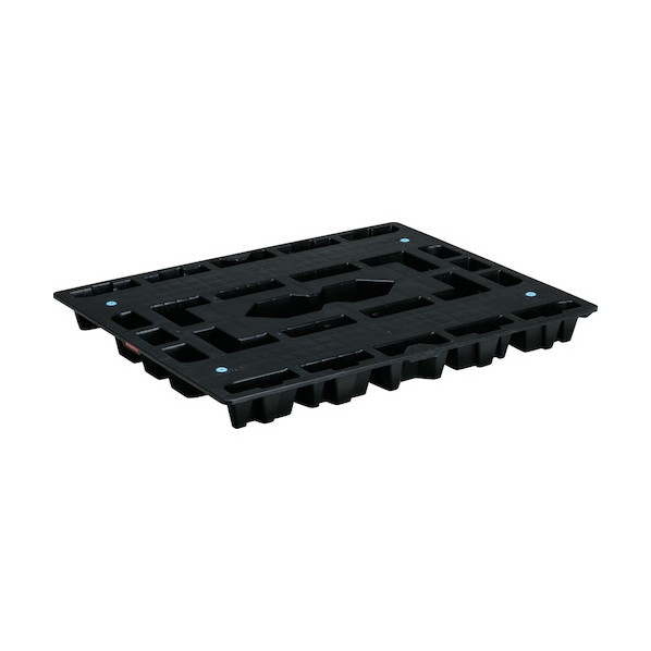 ※法人専用品※サンコー リサイクルプラスチックパレット SN2-110135生まれ変わり黒いこと 814409 黒いこと 81440901BKRCP
