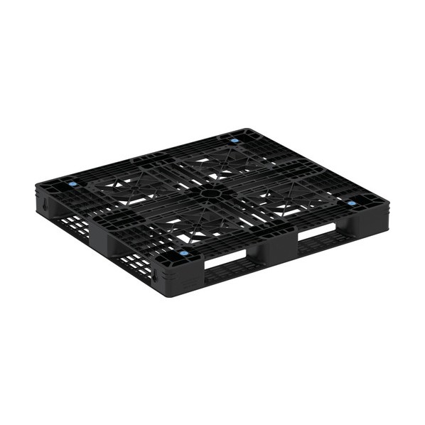 リサイクルプラスチックパレット 812450 D4-1011-4 黒いこと 黒いこと 81245000BKRCP