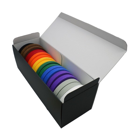 ※法人専用品※ 面ファスナー ラップストラップ eco箱 12.7mm&times;4.57m 虹 BX-W151-RW20 20巻｜DIY FACTORY ONLINE SHOP