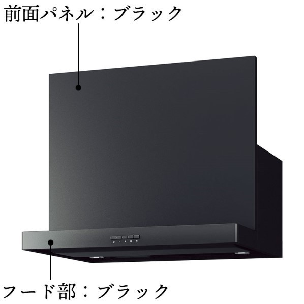 タカラスタンダード ホーロークリーンレンジフードVUAタイプ 幅75cm ブラック VUA-751AD(K) 1点