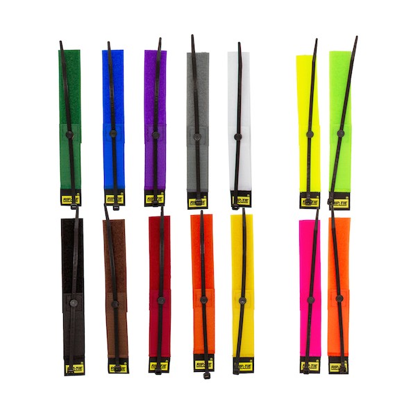 RIP-TIE 回転式ケーブルハンガー 25．4mmX355．6mm 100本入 虹 虹 S-P14-100-RW 100本