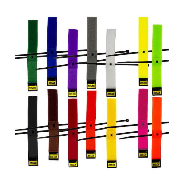 RIP-TIE ケーブルハンガー 25．4mmX152．4mm 100本入 虹 虹 S-06-100-RW 100本