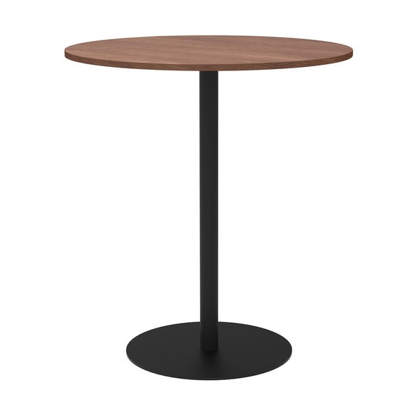 ※法人専用品※アール・エフ・ヤマカワ リスタ カフェテーブル ハイ 丸形 φ900 ウォルナット RFRCT-H900RDM 1台｜DIY FACTORY ONLINE SHOP