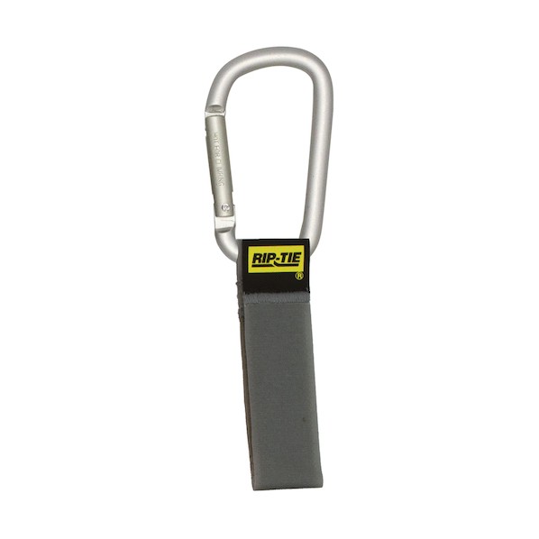 ※法人専用品※RIP-TIE ケーブルキャリアー(カラビナ8cm.銀) 25．4mmX228．6mm 50本入 灰 灰 J-S9-C50-GY 50本｜DIY FACTORY ONLINE SHOP