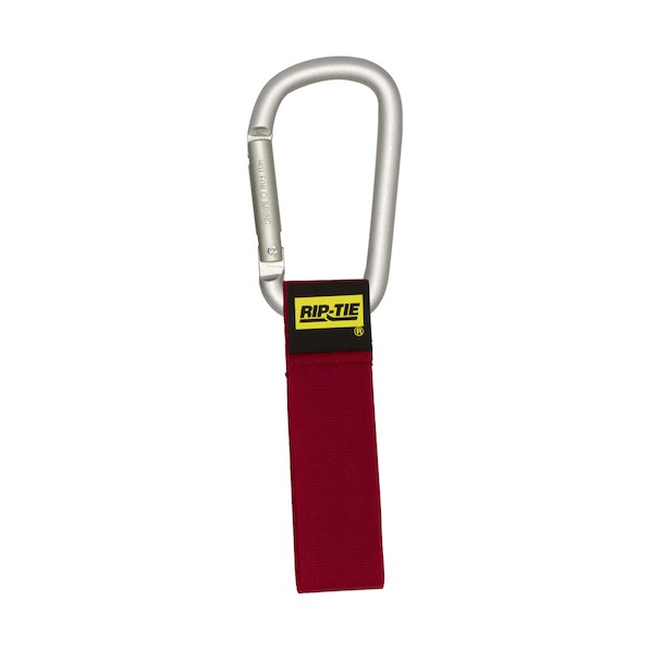 ※法人専用品※RIP-TIE ケーブルキャリアー(カラビナ8cm.銀) 25.4mmX228.6mm 50本入 赤 赤 J-S9-C50-RD 50本|DIY FACTORY ONLINE SHOP