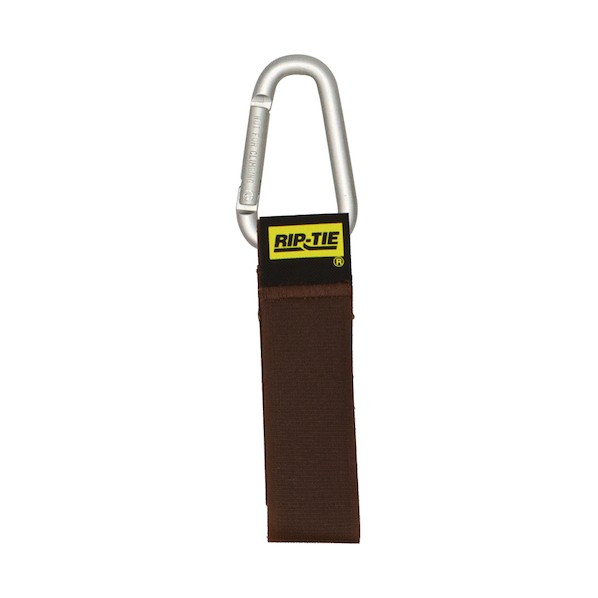※法人専用品※RIP-TIE ケーブルキャリアー(三角カラビナ.銀) 25．4mmX228．6mm 50本入 茶 茶 J-S9-T50-BN 50本｜DIY FACTORY ONLINE SHOP