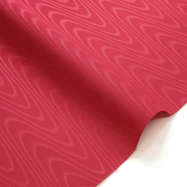 日本紐釦取り引き シャンタンモアレ 裏地用出どころ 人絹 巾約91cm×6m切売とり捨てる 赤いこと TN10-135-6M 6m