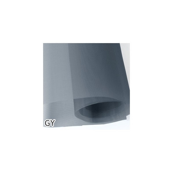 日本紐釦貿易 ナイロンチュール ハード 巾95cm×10m切売カット グレー L1100-GY-10M 10m|DIY FACTORY ONLINE SHOP