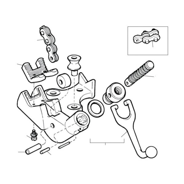 RIDGID(リジッド) E-2483 チェーンアッセン F/BC-210.425 125 x 142 x 48 mm 41005 1個