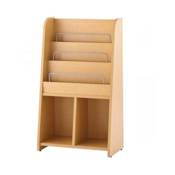 ※法人専用品※アール・エフ・ヤマカワ マガジンラック ハイタイプ ナチュラル RFMR2-NH 1個|DIY FACTORY ONLINE SHOP