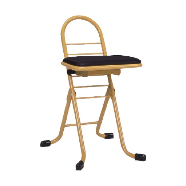 ※法人専用品※ルネセイコウ プロワークチェアスィングミニ 420x440x650mm イエロー PW-200S 1点