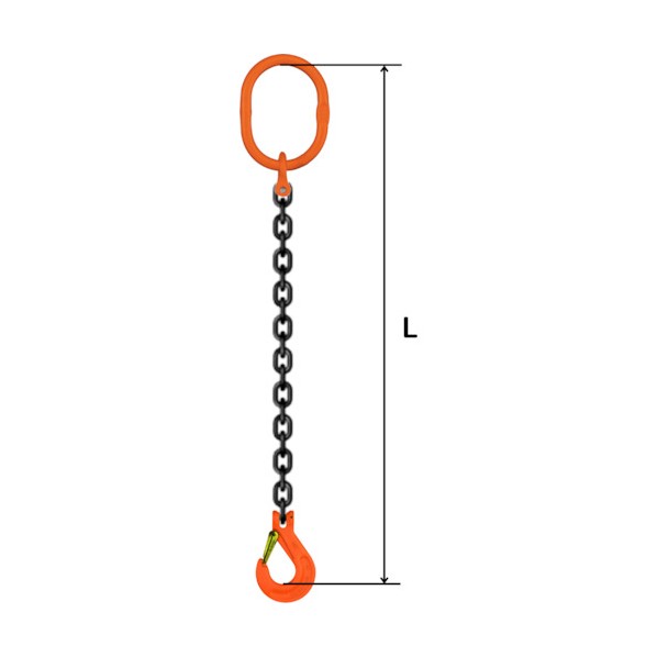 ※法人専用品※pewag社 スリングチェーン シングル(ピンタイプ) SP1M 8&times;1．5M 035ZPSP1M081S5 1組｜DIY FACTORY ONLINE SHOP