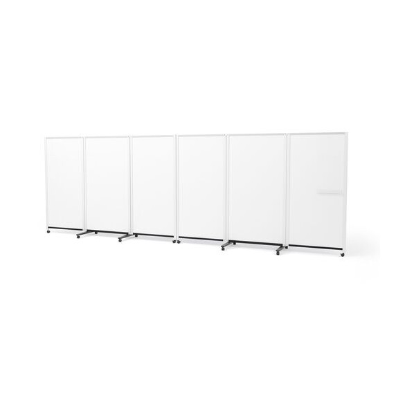 ※法人専用品※プラス 衝立型ホワイトボード 538044)パーティションホワイトボード 両面ホワイトボード 連結タイプ(6連) PWJ-5418DSK PWJ-5418DSK 0｜DIY FACTORY ONLINE SHOP 144,500円
