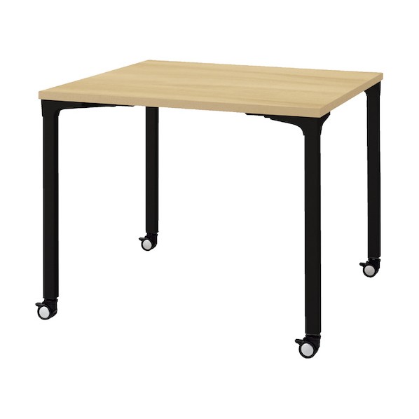 ※法人専用品※プラス 679358)ロンナ会議テーブル NN-0909PKS LW/BK NN-0909PKS LW/BK 0｜DIY FACTORY ONLINE SHOP