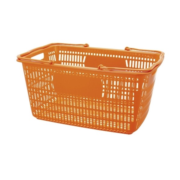 プラス 365754ショップかご 30L橙 B264J-OR10 10個