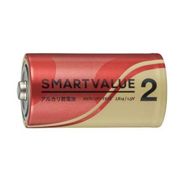 プラス 888961アルカリ乾電池2 単2 N222J2P50 N222J-2P-50 100本