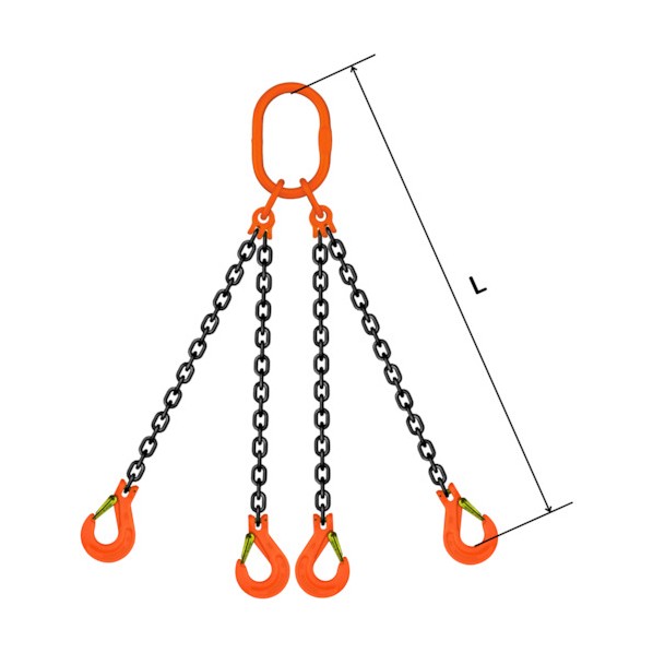 ※法人専用品※pewag社 スリングチェーン クォード(ピンタイプ) QP1M 8×5M 035ZPQP1M085 1組|DIY FACTORY ONLINE SHOP