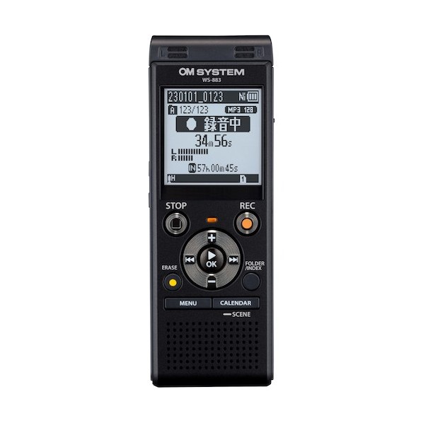 ICレコーダー ブラック WS-883 BLK 1点
