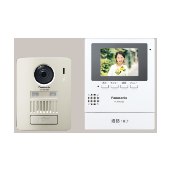 インターコム 3．5型色つや液晶画面 ワイヤレステレビドアホン VL-SGE30KLA