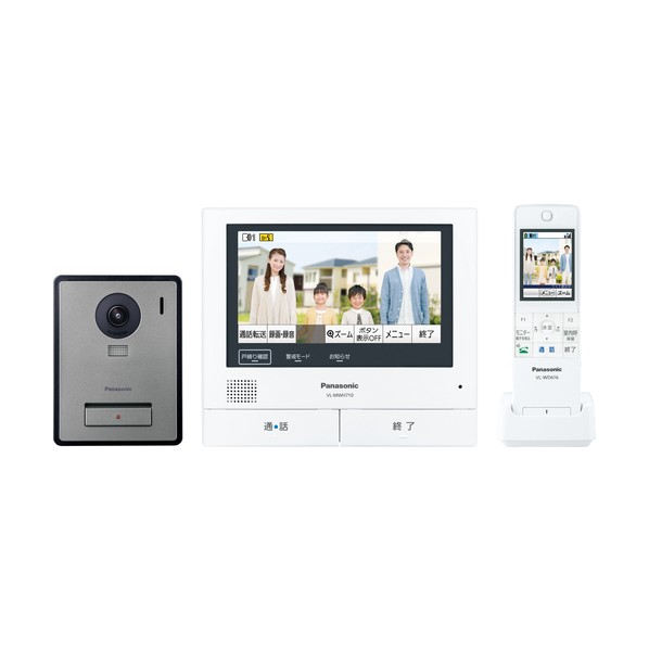 インターコム スマホで外でも部屋の入り口電話機 パウダーコンパクト門守り機印字機 VL-SWE710KF