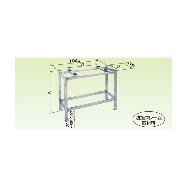 器材 エアコン室外機架台 PAキーパー 高置台 200kgタイプ 10型 K-KHZ1010G 1点｜DIY FACTORY ONLINE SHOP