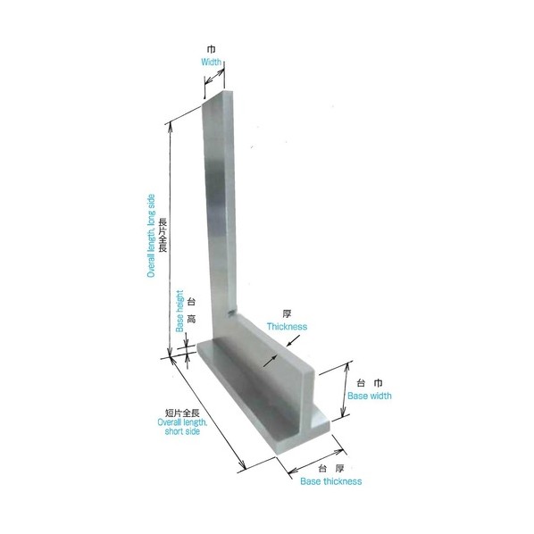 ステンレス製平台付スコヤー OS-148E 75 148E-75
