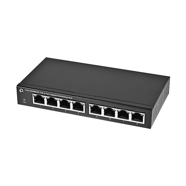 ギガビット相応う8界面PoEスイッチングこしき FXG-0008EMP