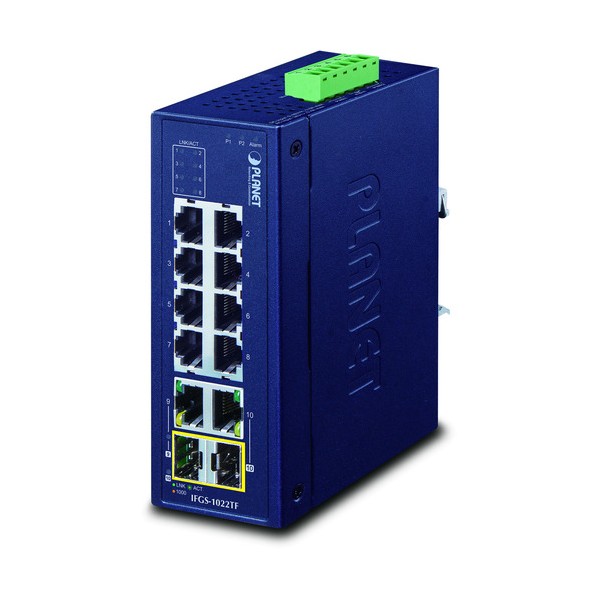 工業用ファストイーサネットスイッチギガ･SFPジャズバンド界面付 IFGS-1022TF